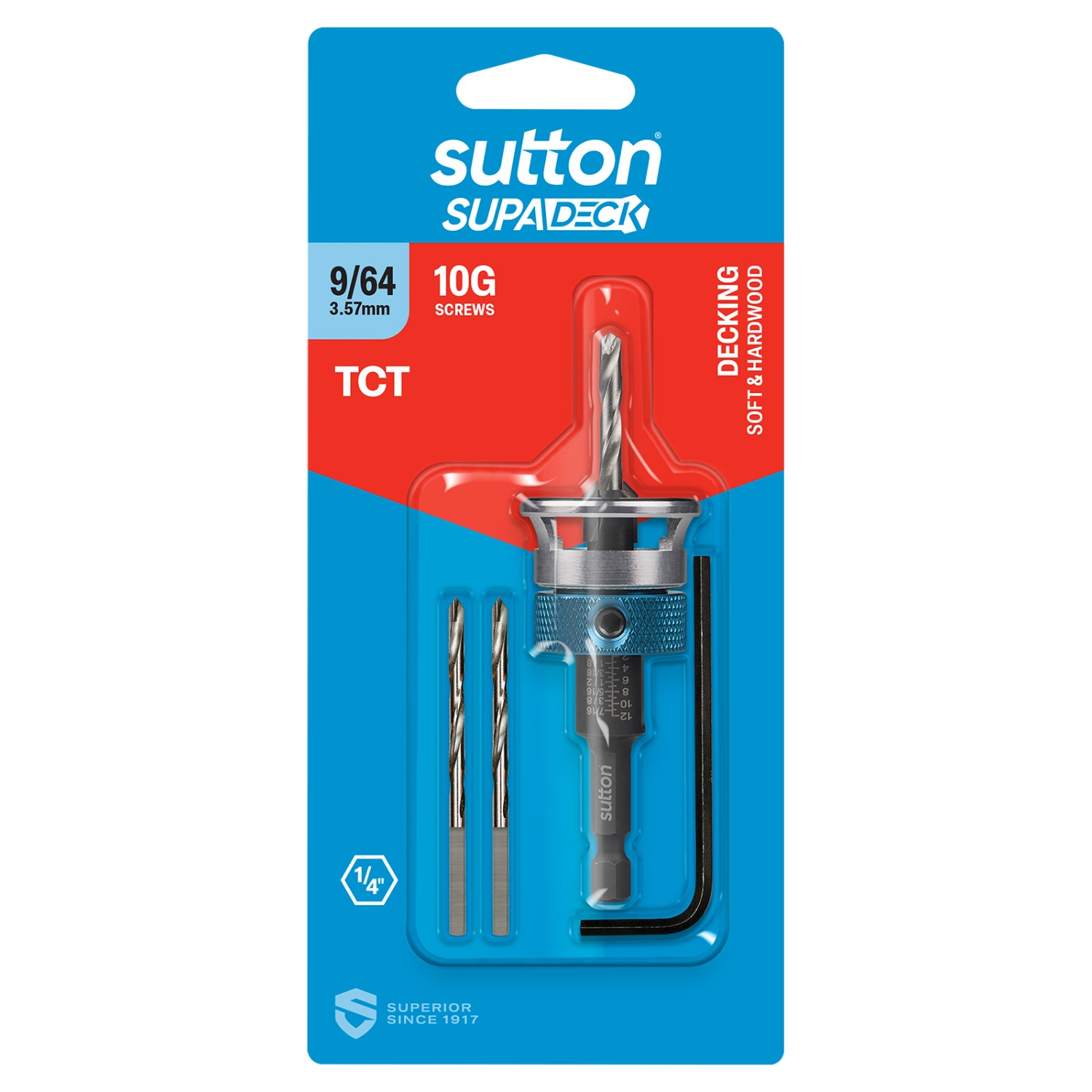 DRILL C118 TCT COUNTERSINK SUPADECK